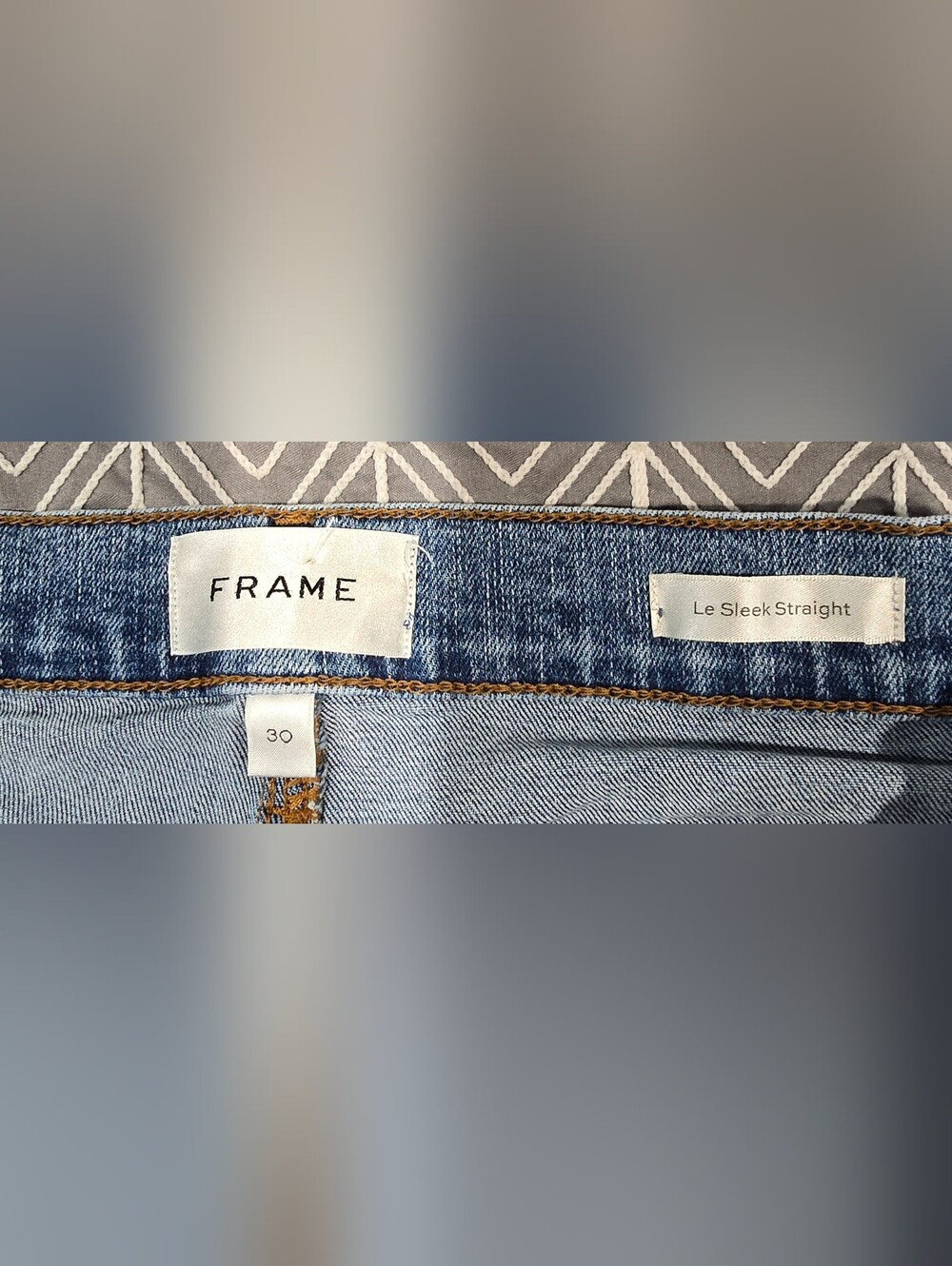 Frame Le Sleek Straight High Waisted Jeans Size 30 - Picture 6 of 7